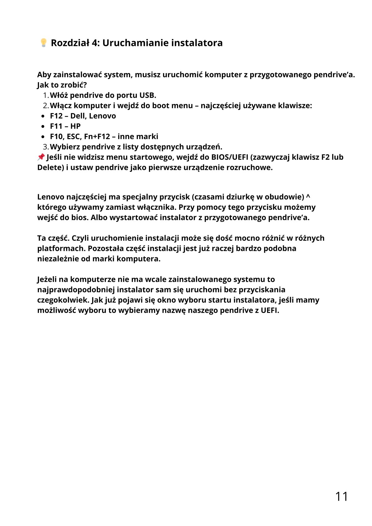 Przykładowa strona ebooka – instalacja Windows 11 krok po kroku